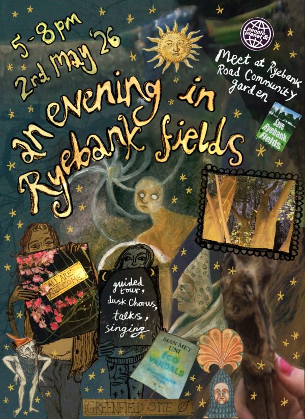An Evening in Ryebank Fields event poster
